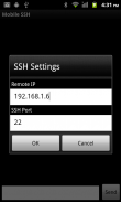 Mobile SSH (Secure Shell) screenshot 1