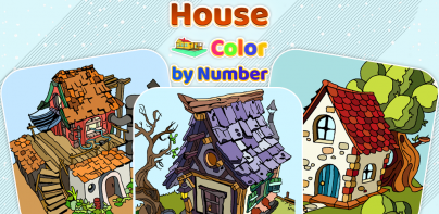 House Color By Number Book