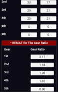 Close-Wide Transmission Gear Ratio Calculator screenshot 0