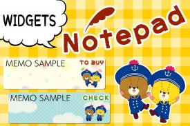 Memo pad TINY TWIN BEARS notes screenshot 3