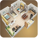 3D house plan designs Icon