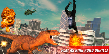 Monster Dino Vs King Kong-City Rampage Simulator screenshot 5