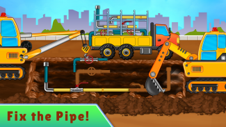 Kids Construction Vehicle Game screenshot 0