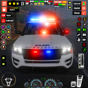 Lusso traffico polizia auto 3d Icon