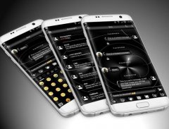 SMS Messages Spheres Black Theme screenshot 5