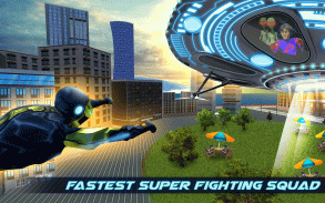 Guerra de super-herói voador- Grand City Emergency screenshot 0