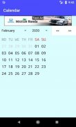 CALENDAR - Months and Days, EASY week view, select YEAR and NEXT or PREVIOUS month screenshot 1