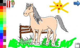 Coloring Book: Horses! FREE screenshot 2