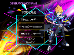 Teks mewah - fon sejuk, Generator Nickname screenshot 0