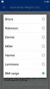 Ideal Body Weight Calculator screenshot 13
