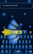 GO Keyboard Blue Night Theme screenshot 1