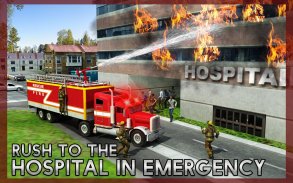 حريق الإنقاذ شاحنة المحاكاة 3D screenshot 9