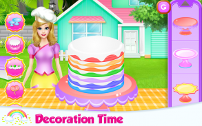 Lovely Rainbow Cake Cooking screenshot 5