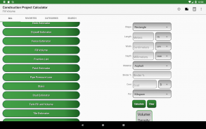 Construction Project Calculato screenshot 3