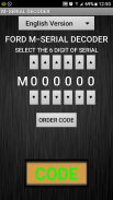 M-Serial Radio Code Decoder screenshot 0