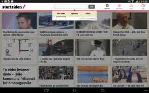 Startsiden screenshot 3