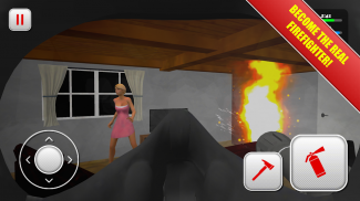 112 Feuerwehrmann und Feuerwehrfahrzeug Simulator screenshot 3