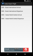 Dubai Airport DXB DWC Flight Info screenshot 1