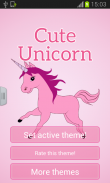 Cute Unicorn Keyboard Theme screenshot 0