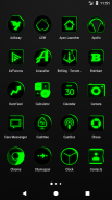 Flat Black and Green Icon Pack ✨Free✨ screenshot 16