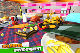 Toy Car Food Smasher: Mini Cars race on Table screenshot 11