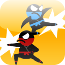 Jumping Ninja Fight : Two Player Game Icon