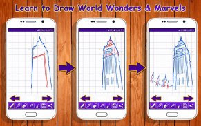 Learn to Draw World Wonders & Marvels screenshot 2