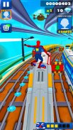 Amazing Super Heroes Running : Subway Home Runner screenshot 4