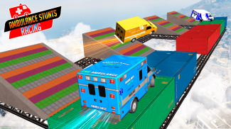 Ambulance Car Stunt: Car Games screenshot 1