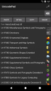 Unicode Pad screenshot 1