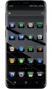 Launcher Theme - Dusk Black Icon Pack Wallpaper screenshot 2