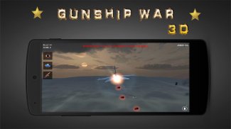 Gunship War 3D: Vlucht Battle screenshot 3