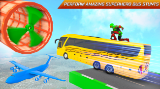 Superhero Bus Stunt GT Racing screenshot 0