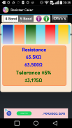 Resistor Color Code calculator screenshot 1