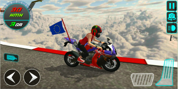 Crazy Bike Driving Simulator Impossible Sky Tracks screenshot 4