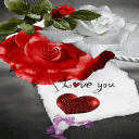 Red Heart Roses LWP Icon