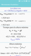 Movimiento Parabólico de Proyectiles screenshot 2