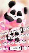 Cute pink panda keyboard screenshot 0