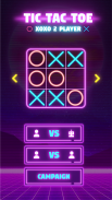 Tic Tac Toe: 2 Player เกม XO screenshot 1