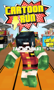 Comics Heroes Run Games For 3D Block Skins Running screenshot 0