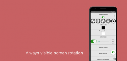 Always visible screen rotation