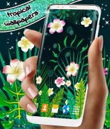 Jungle Live Wallpaper 🌴 Leaves and Flowers Themes screenshot 5