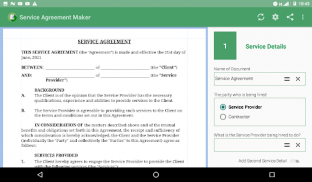 Service Agreement Maker screenshot 2