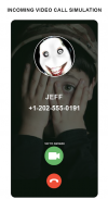 jeff the killer fake video call screenshot 3