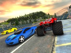 Crazy Car vs Monster Racing 3D screenshot 5