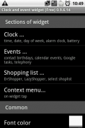 Relógio e widget de eventos F screenshot 2