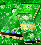 Green diamond shiny wallpapers screenshot 0