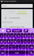 Teclado Brilho Roxo grátis screenshot 3