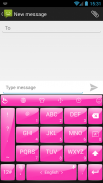 موضوع لوحة المفاتيح GlossPink screenshot 1