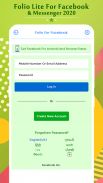 Folio Lite For Facebook & Messenger 2020 screenshot 1